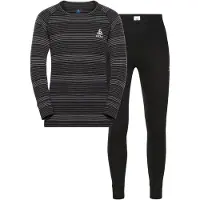 Odlo Active Warm Eco Long Sleeve Base Layer Set Gris 24 Months Enfants