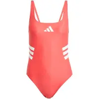 Adidas 3 Stripes U Back Swimsuit Rouge 44 Femme