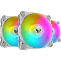 Asus Pack de 3 ventilateurs PC TUF GAMING TF120 ARGB 120 mm blanc