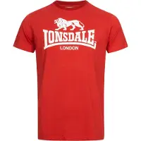 Lonsdale T-Shirt 'St. Erney' rouge / blanc