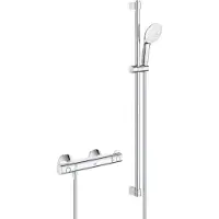 GROHE Mitigeur de douche THM Grohtherm 800 34566_2 avec garniture de douche 900mm chromé