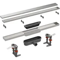 Easy drain caniveau de douche 70cm Compact 30 Clean Dryphon Zero/Tegel ws30mm edcom30ztdry-70