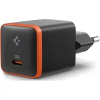 Spigen Chargeur mural USB-C PD + QC3.0 30W - compatible iOS, Android Noir
