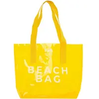 Bagmori Sac de plage jaune / blanc