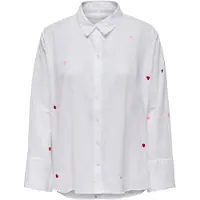 ONLY Chemisier 'ONLNEW LINA GRACE' bleu marine / rose / rouge / blanc