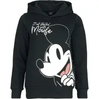 Minnie & Mickey Mouse Sweat-shirt à capuche Disney de - Mickey Mouse - It all started with a mouse - S - XXL - pour Femme - noir - Taille XL
