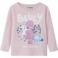 TWO SOON T-Shirt 'Bluey' bleu clair / rose / rosé / blanc