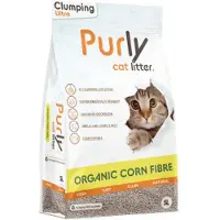 Purly Organic Ultra Clumping litière agglomérante en fibre de maïs pour chat