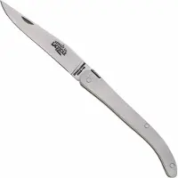 Laguiole 109SAT Ghion Stainless Steel Handle, Brass Liners, couteau de gentleman