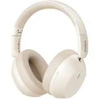Baseus Bass 35 Max Headphones Wired & Wireless Head-band Music USB Type-C Bluetooth Beige
