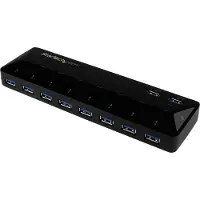 StarTech.com Hub USB 3.0 à 10 ports avec ports de charge et synchronisation - 2x 1,5 A - commutateur de partage des périphériques USB - 10 ports