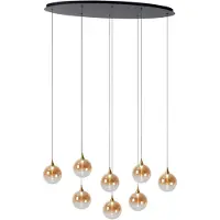 Lucide Suspension LED de conception Gisela Faning - 8x Ø 16cm