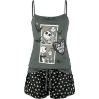 L'Étrange Noël De Monsieur Jack Pyjama Disney de - Comic - S - 3XL - pour Femme - noir/gris - Taille M