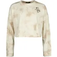 RED by EMP T-shirt manches longues de - Haut manches longues court tie-dye - L - XXL - pour Femme - beige - Taille XL
