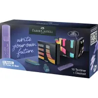 Faber Castell 254603 Metallic & Neon Precision Chisel Tip Pastel Felt Pen 16 Units Multicolore Enfants