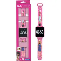 Lexibook - Barbie - Montre LED connectée - Bracelet ajustable