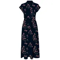Vero Moda Robe bleu nuit / marron / orange