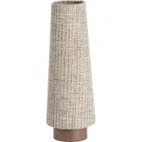 Light & Living Lampe de table tressée Howie bois Ø 19cm