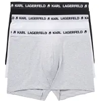 Karl Lagerfeld Boxers gris / noir / blanc