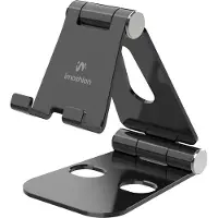 IMoshion Support téléphone de bureau en aluminium - Réglable - Universel - Noir