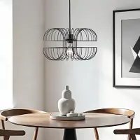 LumenXL Suspension industrielle en métal noir - Hilo