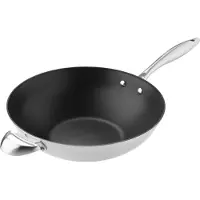 Scanpan Wok CTX ø 32cm - adapté à toutes les sources de chaleur - revêtement antiadhésif standard