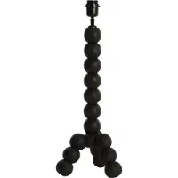 Light & Living - lampe de table - Veglio - noir - bois - Ø 20cm - E27 - 8314712