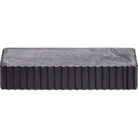Light & Living Etagère murale Gatura Bois de manguier, 40cm - Noir