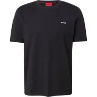 HUGO T-Shirt 'Dero' noir / blanc