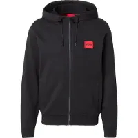 HUGO Veste de survêtement 'Daple' rouge / noir