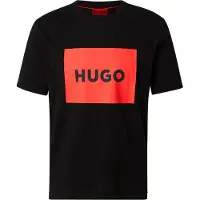 HUGO T-Shirt 'Dulive222' rouge clair / noir