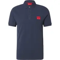 HUGO T-Shirt 'Dereso' bleu nuit / rouge