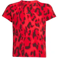 Adidas Future Icons Allover Print Short Sleeve T-shirt Rouge 11-12 Years Enfants