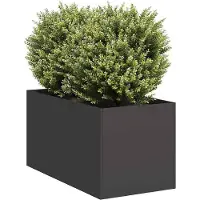 vidaXL Jardinière noir 40x80x40 cm acier laminé à froid