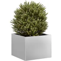 vidaXL Jardinière 40x40x30 cm acier galvanisé