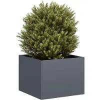 vidaXL Jardinière anthracite 40x40x30 cm acier