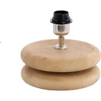 Light & Living Lampe de table - naturel - Eboli - bois - luminaire individuel - E27 - 8315282 -