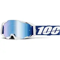100% Armatic Off-road Goggles Blanc,Bleu Blue/Mirror