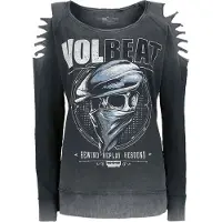 Volbeat Sweat-shirt de - Bandana Skull - S - XXL - pour Femme - gris - Taille L