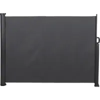 Infinity Goods Brise-vent extensible - 300 x 140 cm - Rétractable - Résistant aux intempéries - Anthracite
