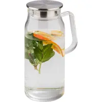 Aps Glaskaraffe 1,5 Liter, Conteneurs de service, Transparent, Argent