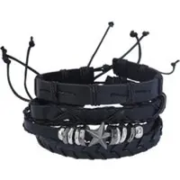 RED by EMP Set de bracelets Gothic de - Sternenmix - pour Unisexe - noir - Taille Standard