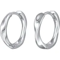 Elli Boucles d'oreilles 'Twisted' argent