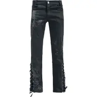 Vixxsin Pantalon en toile Gothic de - Adrian Pant Boot Cut - W30L32 - W38L34 - pour Homme - noir - Taille W33L34