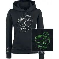 Minnie & Mickey Mouse Sweat-shirt à capuche Disney de - So Sweet - S - XXL - pour Femme - noir - Taille XXL