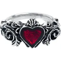 Alchemy Gothic Bague Gothic de - Fiançailles - pour Femme - couleur argent - Taille M