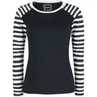 R.e.d. by emp T-shirt manches longues de - Raglan Road - Manches Longues - S - 5XL - pour Femme - noir - Taille L