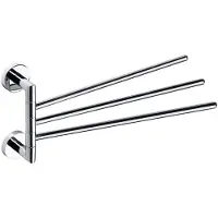 Sapho Porte-serviettes triple rotatif OMEGA en chrome 42x19,5x7cm-Chromé-Chromé--
