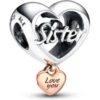 Pandora Charm, (Argent Sterling, Revêtement en or rose 14 carats)