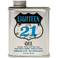 18.21 Man Made Huile pour la peau, les cheveux et la barbe des hommes - Acajou absolu - Acajou, 60ml